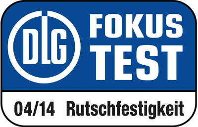 DLG-Siegel für Fokus-Test Rutschfestigkeit